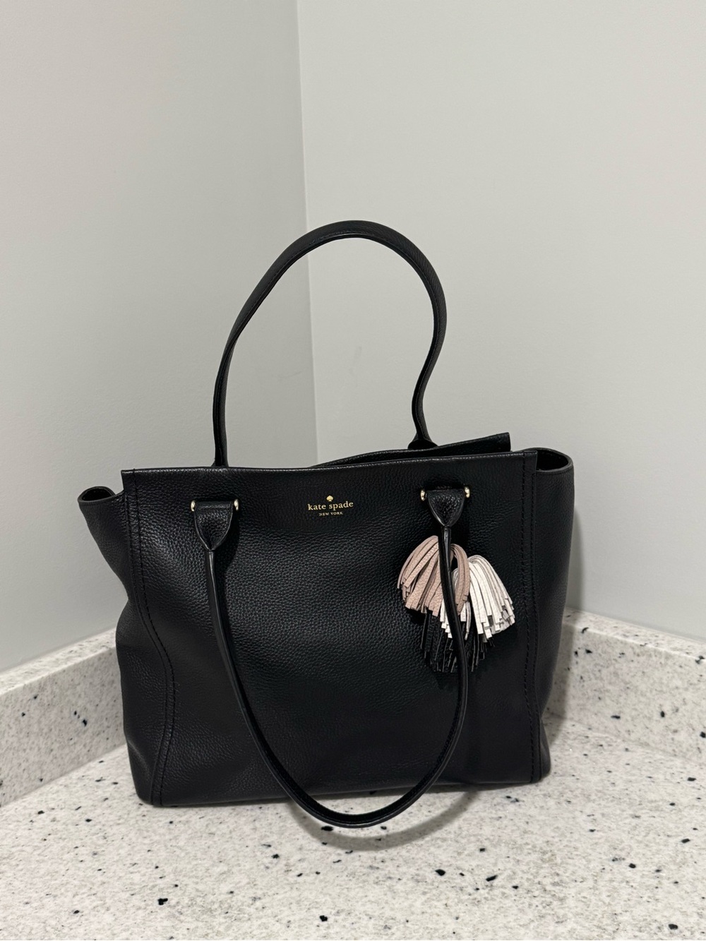 Vintage Kate Spade Tote - Malika Large w/ Multi Colored Tassels